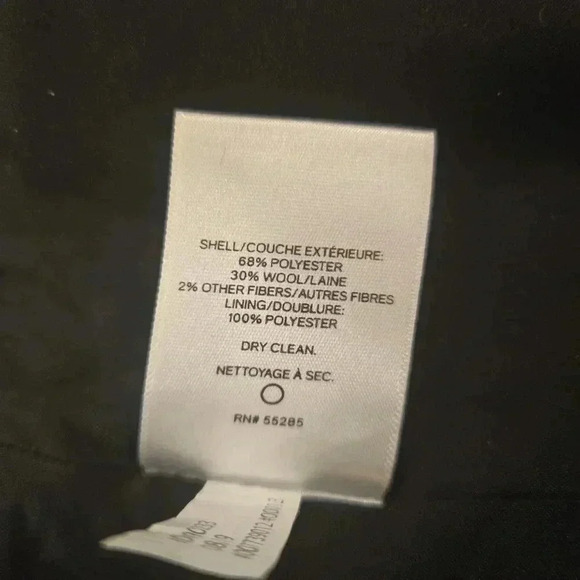 Express Houndstooth Wool  Full Zip Mini Skirt Black Gray White Womens Size 8 - Picture 5 of 7